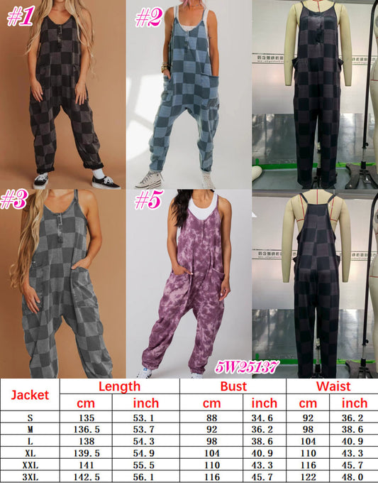 Women's Checkered Romper