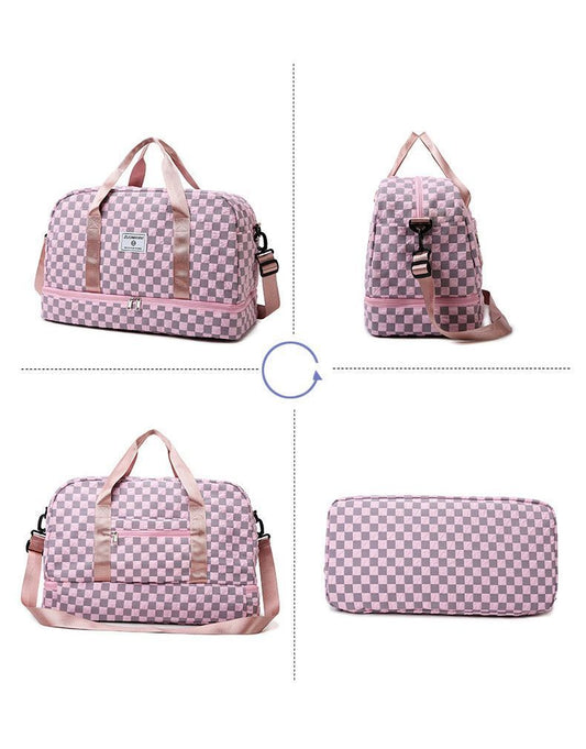 Bubble Checkered Weekender Bag